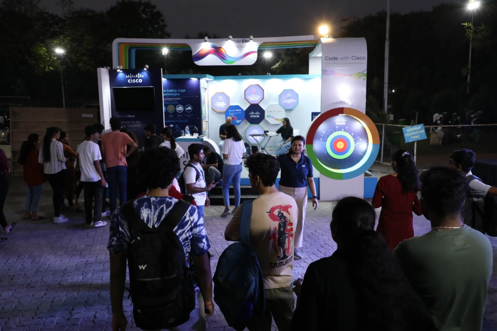 Code with Cisco Pavilion & Student Interaction